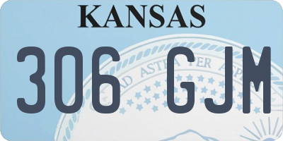 KS license plate 306GJM