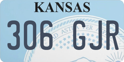 KS license plate 306GJR