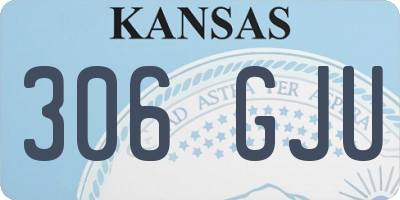 KS license plate 306GJU