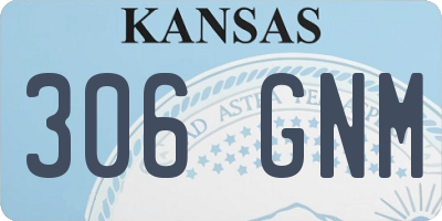 KS license plate 306GNM