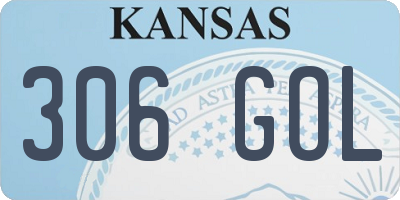 KS license plate 306GOL
