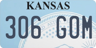 KS license plate 306GOM