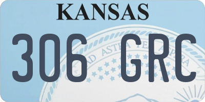 KS license plate 306GRC
