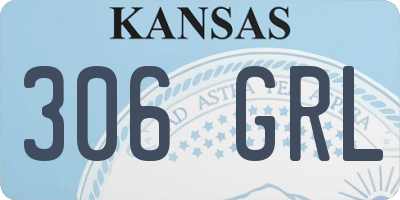 KS license plate 306GRL
