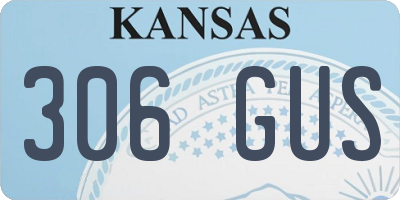 KS license plate 306GUS