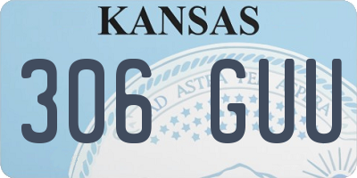 KS license plate 306GUU