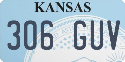 KS license plate 306GUV