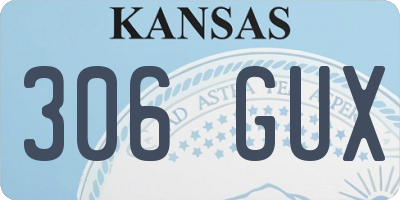 KS license plate 306GUX