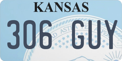 KS license plate 306GUY