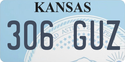 KS license plate 306GUZ