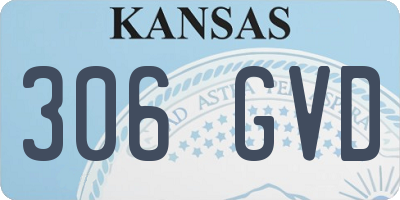 KS license plate 306GVD