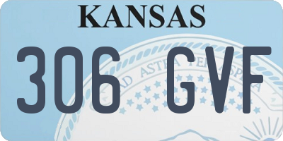 KS license plate 306GVF