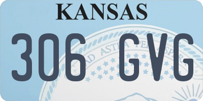 KS license plate 306GVG