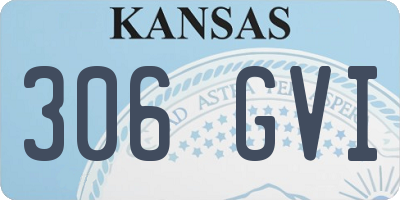 KS license plate 306GVI
