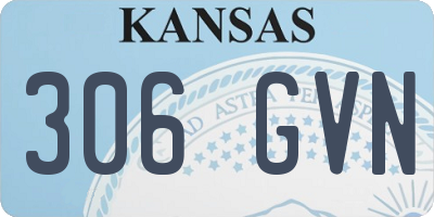 KS license plate 306GVN