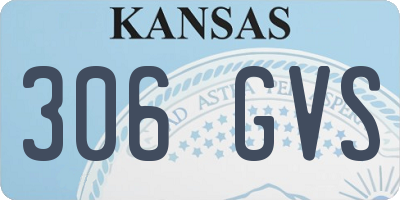 KS license plate 306GVS