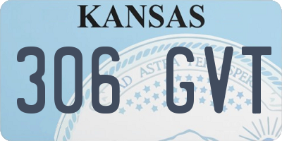 KS license plate 306GVT