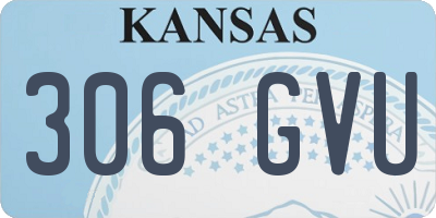KS license plate 306GVU