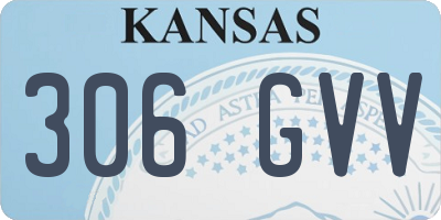 KS license plate 306GVV