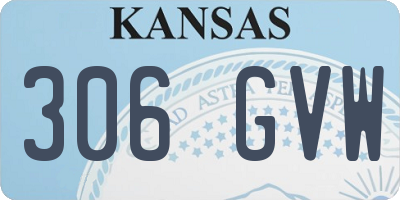 KS license plate 306GVW