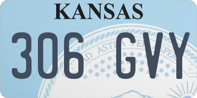 KS license plate 306GVY