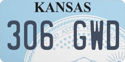 KS license plate 306GWD