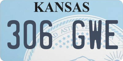 KS license plate 306GWE