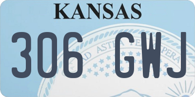 KS license plate 306GWJ