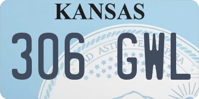 KS license plate 306GWL
