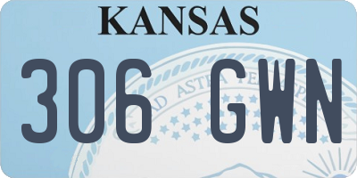 KS license plate 306GWN