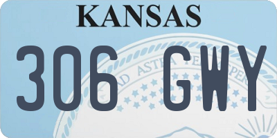 KS license plate 306GWY