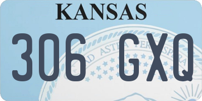 KS license plate 306GXQ
