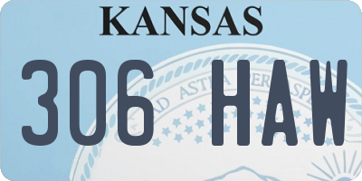 KS license plate 306HAW