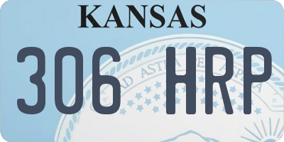 KS license plate 306HRP