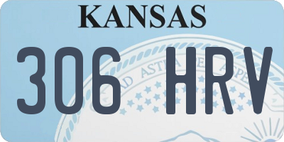 KS license plate 306HRV
