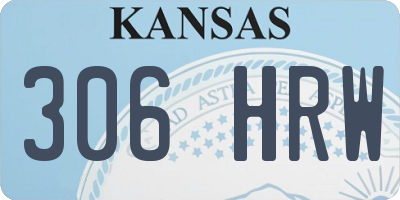 KS license plate 306HRW