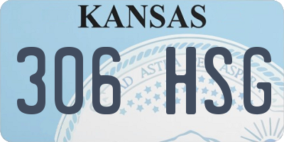 KS license plate 306HSG