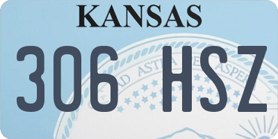 KS license plate 306HSZ