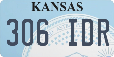 KS license plate 306IDR