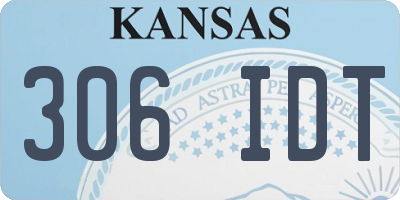 KS license plate 306IDT