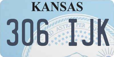 KS license plate 306IJK