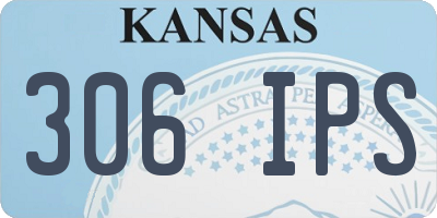 KS license plate 306IPS