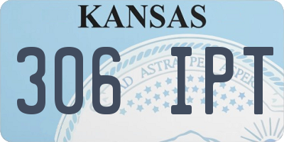 KS license plate 306IPT