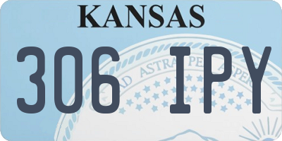 KS license plate 306IPY