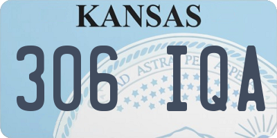 KS license plate 306IQA