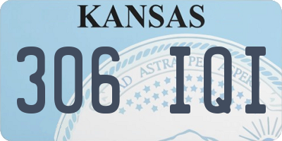 KS license plate 306IQI