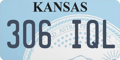 KS license plate 306IQL