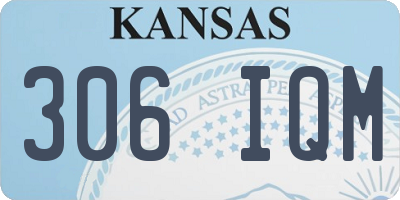 KS license plate 306IQM