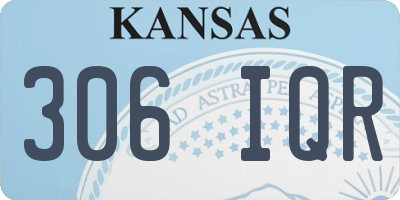 KS license plate 306IQR