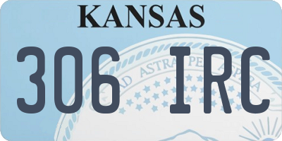 KS license plate 306IRC